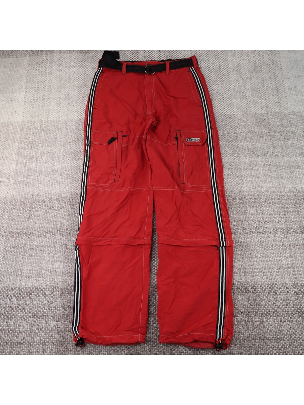 Vintage Sonoma Performance Red Convertible Zip Off Cargo Pants 34x32